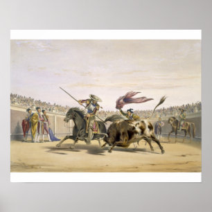 The Bull Follow up the Charge, 1865 (Farbe beleuch Poster