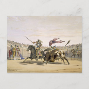 The Bull Follow up the Charge, 1865 (Farbe beleuch Postkarte