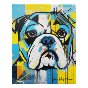 The Bulldog Dog Portrait 004 - Sable Gabriel Poster