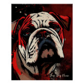 The Bulldog, Red and Black 004 - Ulises Dallaire Poster (Vorderseite)
