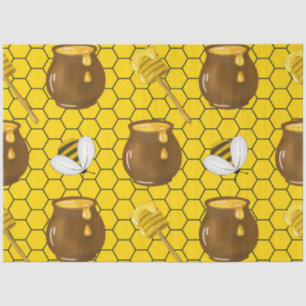 The Bumble Bee and Honey Series Design 15 Seidenpapier
