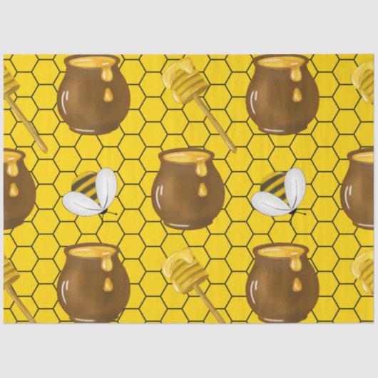The Bumble Bee and Honey Series Design 15 Seidenpapier (Vorderseite)