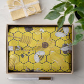 The Bumble Bee and Honey Series Design 4 Seidenpapier (Geschenk)