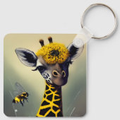 The Bumble Giraffe Whimsical   Schlüsselanhänger (Rückseite)