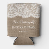 The Burlap & Lace Wedding Collection Dosenkühler (Vorderseite)