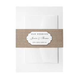 The Burlap & Lace Wedding Collection Einladungsbanderole