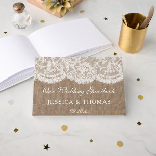 The Burlap & Lace Wedding Collection Gästebuch
