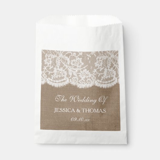 The Burlap & Lace Wedding Collection Geschenktütchen (Vorderseite)