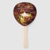 "The Burning Bush"-Handfans Fächer (Rückseite)