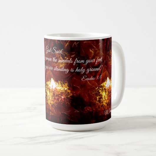 "The Burning Bush" Kaffeetasse (VorderseiteRechts)