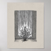 The Burning Bush - Moses Artwork Poster (Vorne)