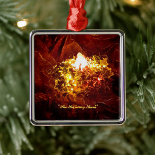 "The Burning Bush" Ornament Aus Metall