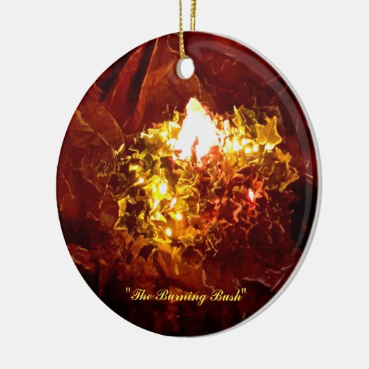 "The Burning Bush"-Ornament Keramik Ornament (Links)