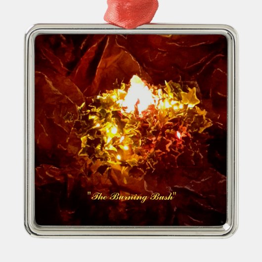 "The Burning Bush"-Ornament Ornament Aus Metall (Vorne)