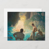 The Burning of the Bounty, 1940 by N. C. Wyeth Postkarte (Vorne/Hinten)