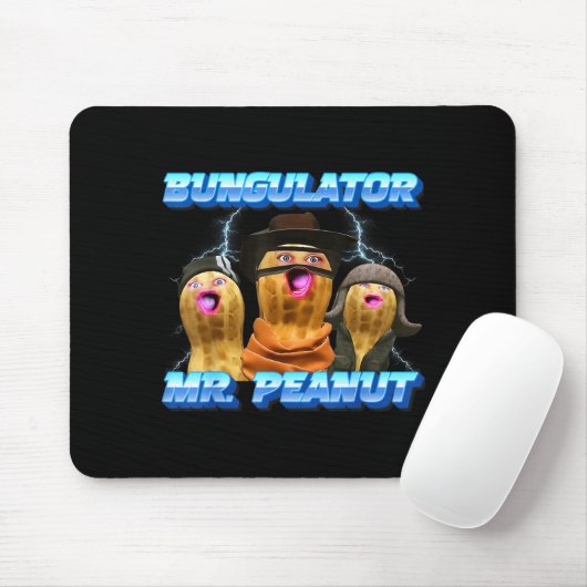 The Burnt Peanut Funny Goop Mr. Peanut Bungulator Mousepad (Mit Mouse)