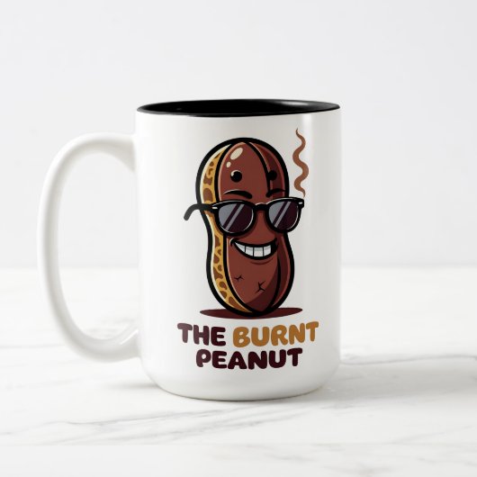 The burnt peanut zweifarbige tasse (Links)