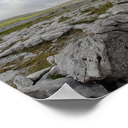 The Burren, Grafschaft Clare, Irland Poster (Ecke)