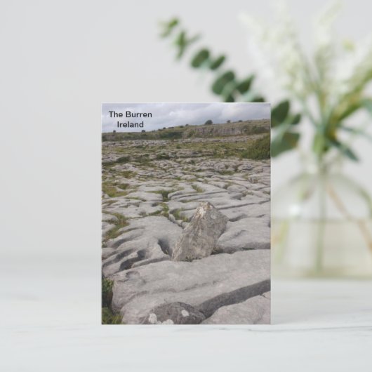 The Burren, Grafschaft Clare, Irland. Postkarte (Stehend Vorderseite)