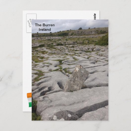 The Burren, Grafschaft Clare, Irland. Postkarte (Vorne/Hinten)