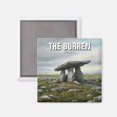 The Burren Ireland Poulnabrone Dolmen Travel Magnet (Vorderseite/Rückseite)
