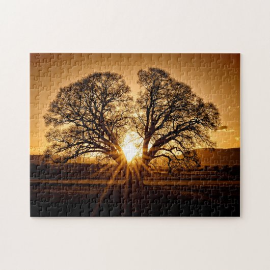 The Burst of Sunset - 11x14 - 252 Stk. Puzzle (Horizontal)