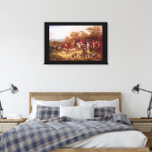 The Bury Hunt', J. Maiden_Gravings Leinwanddruck (Insitu (Schlafzimmer))