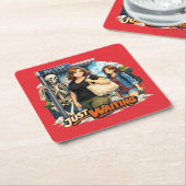 The bus stop rechteckiger pappuntersetzer (angewinkelt)