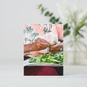 The Butter Bean Lady Postkarte (Stehend Vorderseite)