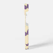 The Butterfly Joy in Cream iPhone 14 Case Monogram Hülle (Linke Seite)