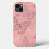 The Butterfly Pink Case-Mate iPhone Hülle (Rückseite)
