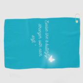 The Butterfly's Evolution Golfhandtuch (Horizontal)