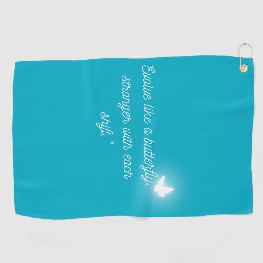 The Butterfly's Evolution Golfhandtuch (Horizontal)