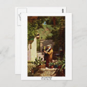 The Cactus Friend By Spitzweg, Carl Postkarte (Vorne/Hinten)