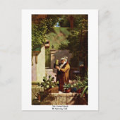 The Cactus Friend By Spitzweg, Carl Postkarte (Vorderseite)