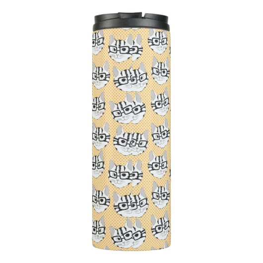 The Cadstudios Beige Thermosbecher (Rückseite)