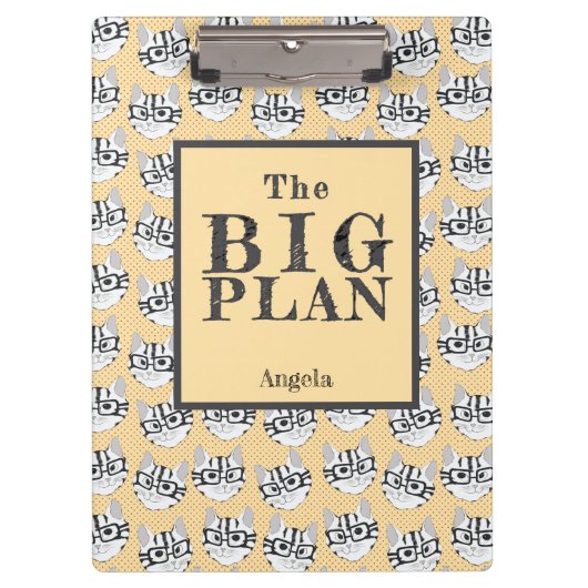 The Cadstudios The Big Plan Beige Klemmbrett (Vorderseite)