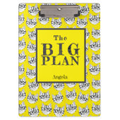 The Cadstudios The Big Plan Yellow Klemmbrett (Vorderseite)
