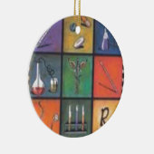 "The caduceus-Chirurg / medical Ornament" Keramikornament (Rechts)