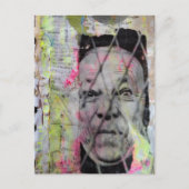 the caged man junk journal Mixed Media Collage Postkarte (Vorderseite)