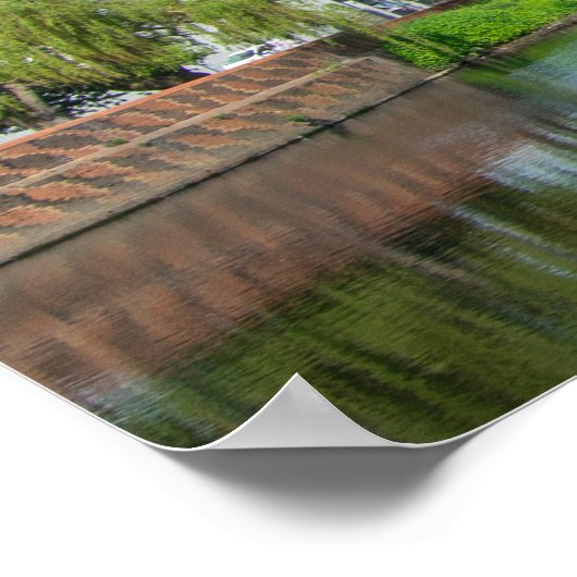 The Calder & Hebble Navigation, Wakefield Poster (Ecke)