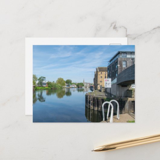 The Calder & Hebble Navigation, Wakefield Postkarte (Vorderseite/Rückseite Beispiel)