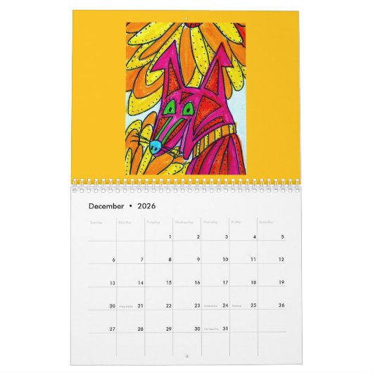 The Calendar of Colorful Dogs Kalender (Dez 2026)
