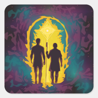 The Call of the Arcane Path Quadratischer Aufkleber