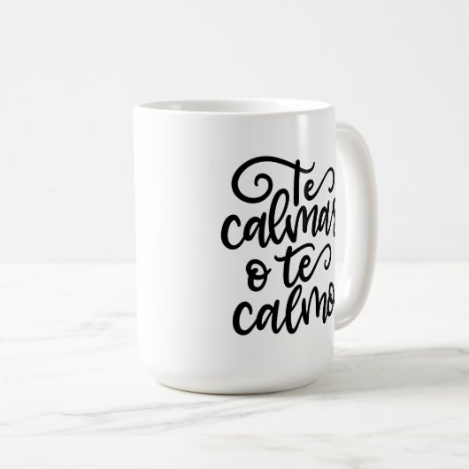 The Calmas O Te Calmo, handschriftlich Kaffeetasse (VorderseiteRechts)