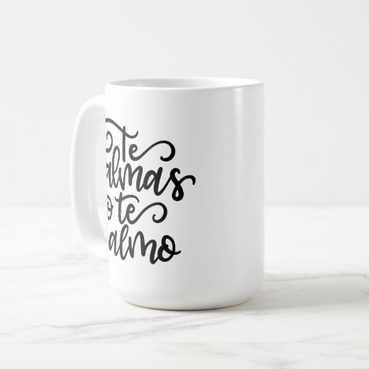 The Calmas O Te Calmo, handschriftlich Kaffeetasse (Vorderseite Links)