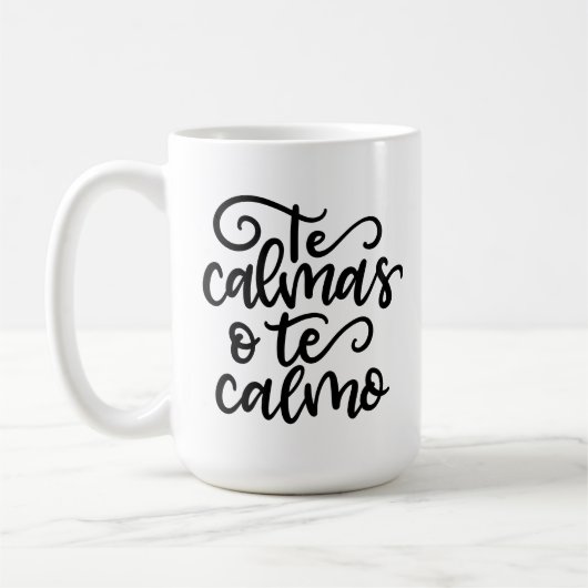The Calmas O Te Calmo, handschriftlich Kaffeetasse (Links)