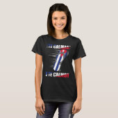 The Calmas O The Calmo Spanish Cuba Flag Mutter Ma T-Shirt (Vorne ganz)