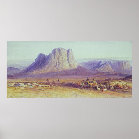 The Camel Train, Condessi, Mount Sinai, 1848 Poster (Vorne)