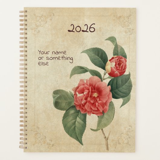 The Camellia Keeper Planner: Winter's Rose Edition Planer (Vorderseite)